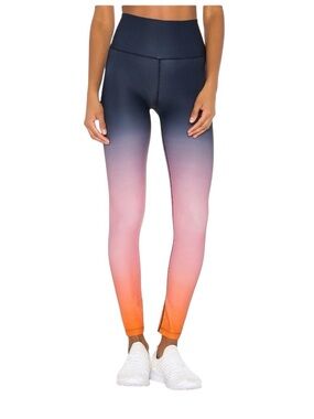 Splits59 Ava High Waist 7/8 Legging in Indigo & Pink Ombre small